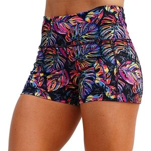 Constantly Varied Gear Vibrant Leaf Print Women's Athletic Shorts